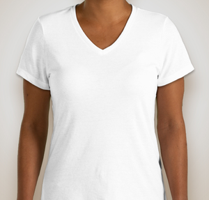 District Women's Perfect Blend V-Neck T-shirt - White