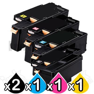 5 Pack Compatible Fuji Xerox Docuprint CM115 CP115 CP116 CM225 CP225 High Yield Toner Cartridges (CT202264-CT202267) - [2BK,1C,1M,1Y]
