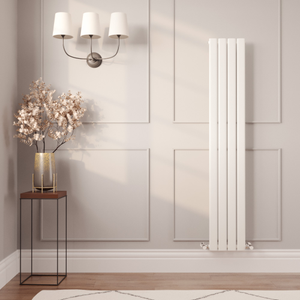 Milano Alpha - Flat Panel Vertical Designer Radiator - Single Panel - 1600mm x 280mm - White