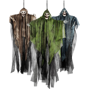 Assorted Halloween Prop Skull Ghost Hanging Decoration 65cm