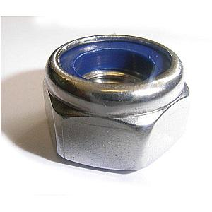 M6 Nyloc Nuts, Stainless Steel A2 (304) DIN 985 Type T
