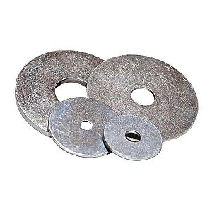 M6 x 20 x 1.25mm Penny Mudguard Repair Washer Mild Steel Bright Zinc Plated