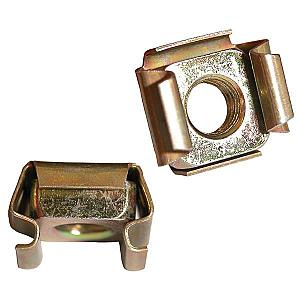 M6 To Suit Steel 1.80-2.50mm Cage Nuts, Mild Steel Zinc Plated, (9.5mm Square Hole Size)