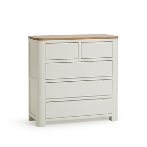 Hove Natural Oak and Painted 2+3 Chest of Drawers