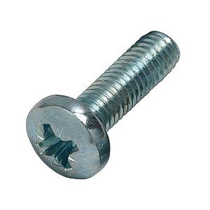 M5 x 12 Pan Pozi Machine Screw Mild Steel Bright Zinc Plated, DIN 7985