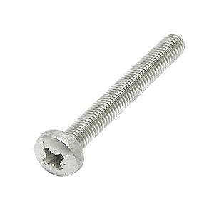 M5 x 40 Machine Screw, Pan Pozi No.2 Stainless Steel A2 (304)