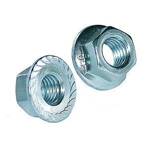 M8 Hexagon Serrated Flange Nuts Stainless Steel A2 DIN 6923
