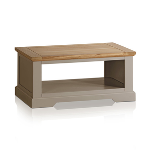 St Ives Natural Oak and Light Grey Painted Coffee Table