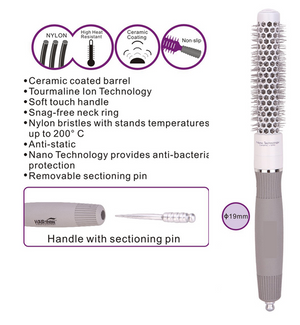 Iconic -  Ceramic & Tourmaline Round Brush 19mm