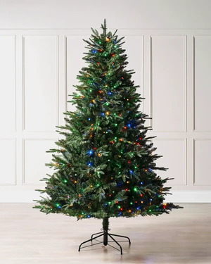 Pre-lit Grand Alaskan Fir Christmas Tree, 7 ft