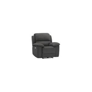 Goodwood Electric Reclining Armchair in Plush Charcoal Fabric
