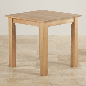 Hudson Natural Solid Oak 2ft 6 x 2ft 6 Square Dining Table
