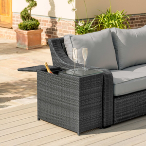 Maze - Ice Bucket Rattan Side Table - Grey