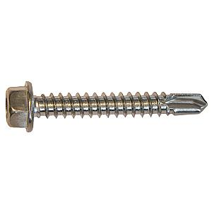5.5 x 25 Hexagon Flange Head Self Drilling Screw, Stainless Steel A2, DIN7504k