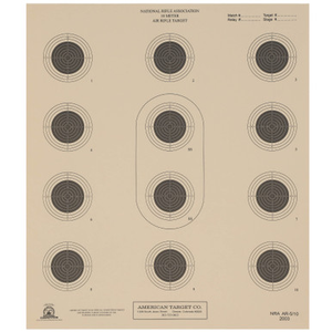 10 Meter Air Rifle Target