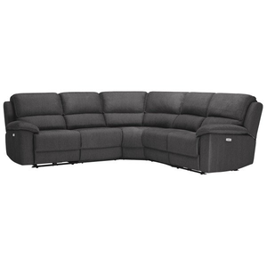 Goodwood Electric Reclining Modular Group 3 in Plush Charcoal Fabric