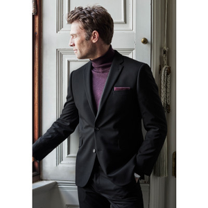 Tailored Fit Dijon Black Suit Jacket