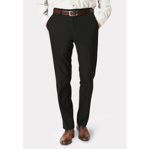 Tailored Fit Monaco Black Trouser