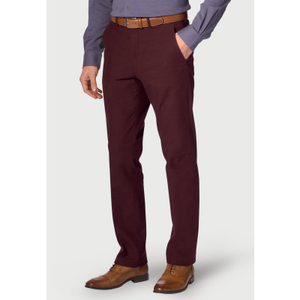 Regular Fit Kerswell Berry Cotton Moleskin Trousers