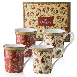 Queens - Royale Ceylon Mug Set 4pce