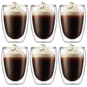 Bodum - Pavina Double Wall Glasses 350ml Set 6pce
