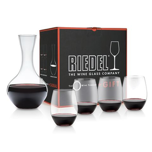 RIEDEL - O Wine Cabernet/Merlot Tumbler Set 4pce + Bonus Wine Decanter