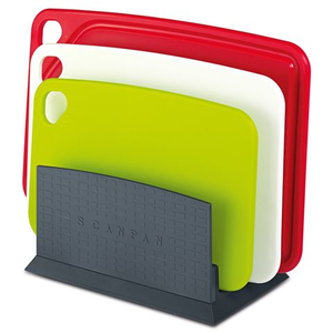 Scanpan - Spectrum Multicoloured Chopping Board Set 3pce with Stand