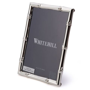 Whitehill - Bamboo Photo Frame Silver 10x15cm