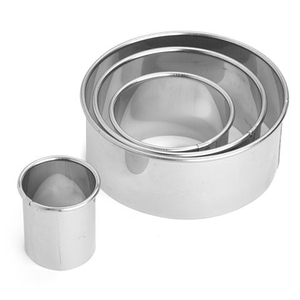 Daily Bake - Cookie Cutter Deep Round Plain Set 4pce