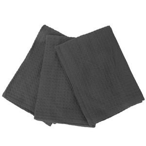 Rans - London Waffle Tea Towel Charcoal Set 3pce