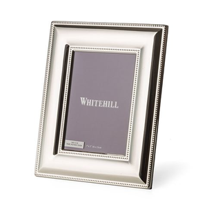 Whitehill - Silver Plated Photo Frame Wide Bead 13x18cm