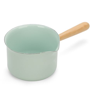 Falcon - Enamel Butter Warmer Wooden Handle Pastel Blue 11cm/650ml