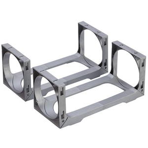 Stakrax - Modular Wine Storage Kit 2 Bottle Silver