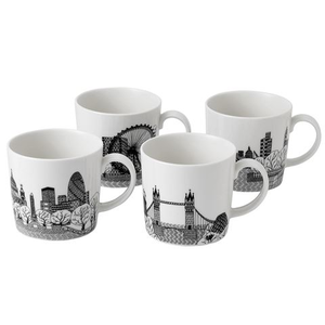 Royal Doulton - Charlene Mullen London Calling Mug Set 4pce
