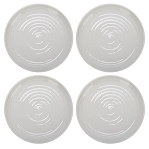 Portmeirion - Sophie Conran Coupe Plate White Set 4pce