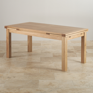 Dorset 6ft x 3ft Natural Solid Oak Extending Dining Table