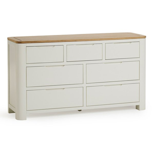 Hove Natural Oak and Painted 3+4 Chest of Drawers
