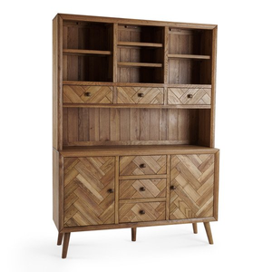 Parquet Brushed and Glazed Oak Large Dresser