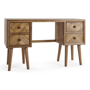 Parquet Brushed and Glazed Oak Dressing Table