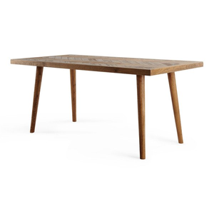 Parquet Brushed and Glazed Oak 8 Seater Dining Table