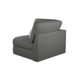 Morgan Corner Module in Santos Grey with 2 Green and Grey Scatters and 1 Bolster (unfinished)