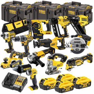 DeWalt TDKIT12X4 XR 18V 12 Piece Power Tool Kit with 4x 5.0Ah Batteries