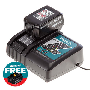 Makita DC18RC 18V LXT Fast Charger & BL1850 18V 5.0Ah Battery Bundle