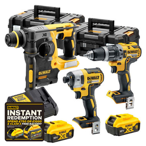 DeWalt DCK368P3T 18V Brushless Triple Pack with 3x 5.0Ah Batteries