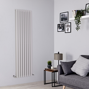 Milano Aruba - Vertical Designer Radiator - Double Panel - 1780mm x 472mm - Light Grey