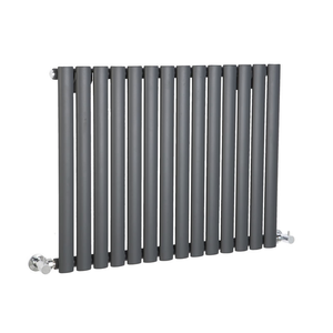 Milano Aruba - Horizontal Designer Radiator - Single Panel - 635mm x 826mm - Anthracite
