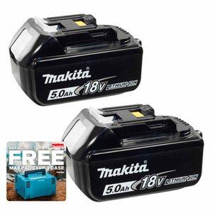 Makita BL1850 18V 5.0Ah LXT Lithium-Ion Battery (Twin Pack)