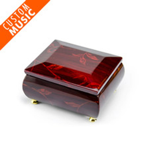 Custom Digital USB Music Box with Subtle Floral Motifs