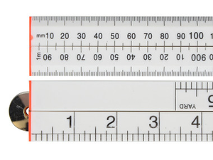 Faithfull FAIRULEFOLDW Folding Rule White ABS Plastic 1m 39"