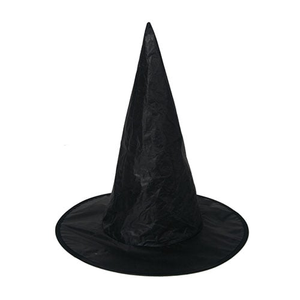 Black Witch Hat Adults Unisex Halloween Fancy Dress Accessory